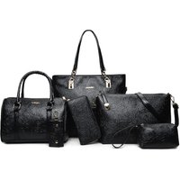 Handbag Set For Women Rose Bag 6-piece Korean Fashion One-shoulder Crossbody Handbag For Women