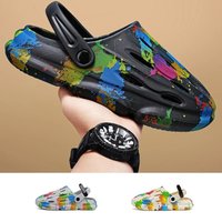 Beach Hollow Platform Sandals Summer Casual EVA Slippers Outdoor Perforated Shoes
