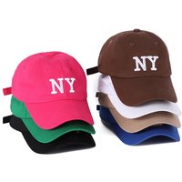 Sun Protection Baseball Cap With Large Head Circumference Casual NY Letter Sports Sun Hat Daily Versatile Adult Duckbill Hat Wholesale