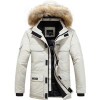Clothing Thickened Cotton Jacket Mid Length Hooded Trendy Cotton Jacket