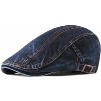 Hot Sale 2024 four seasons Denim Solid Newsboy Caps Men Washed Flat Peaked Cap Women Painter Beret Hats 16