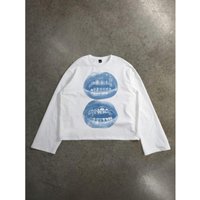 Clothing Cross Over Pure Cotton Loose Fit Distressed T Shirt Box Cut Top Casual Wear