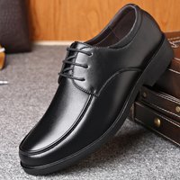 2025 Autumn Winter Business Shoes Round Headed Formal Leather Shoes Casual Work Shoe Lace Up Male Zapatos Homme