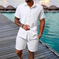 Clothing Casual Shirt Short Sleeved Beach Pants Suit