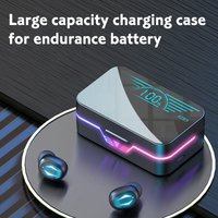 Bluetooth headset touch control zero delay wireless headset microphone 1800mAh charging box headset