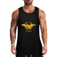 T shirt SPQR Tank Top Singlet Gym T shirts Gym Shirt Vests