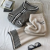Women's Clothing Two-piece Set for Small People in Autumn with High-Significant Suit Small Fragrant Style Wide-leg Pants