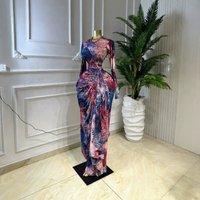 Spring Summer INS Long Sleeved Pleated Dress Elegant Printed Classy Vacation Dress