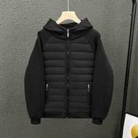 Clothing Autumn Winter Cotton Casual Hooded Lining Full Edge Light Sweater Couple Jacket Casual Top Solid Stitching