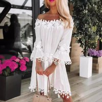 Tube Top One Shoulder Lace Dress