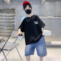 Mother & Kids Children's Short Sleeve T-Shirts Style Summer Tops For Boys Trendy Medium And Large Size Kids' Clothing 3-7 Years Old