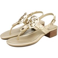 Summer summer wear holiday slippers clip toe medium heel large thick heel clip toe sandals slippers