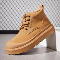 Shoes Large Martin Boots Snow Boots Outdoor Casual Shoes Work Shoes Thick Bottom Mid Cut Shoes