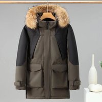 Clothing Ski winter mountain workwear raccoon fur collar high quality cotton clothing waterproof outdoor cold Russian cotton clothing