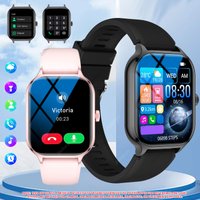 Smart Watch Full Touch Screen, Sports Watch, Can Answer Make Calls, With Message Reminders, Customizable Dial Wallpaper