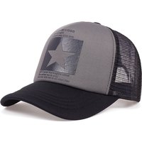 five pointed star printed baseball cap spring summer breathable net caps outdoor sun shade hat adjustable wild hat