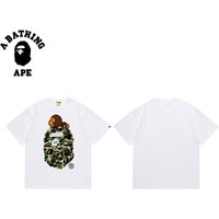 A BATHING APE BAPE-Camouflage Ape Head Logo Printed Short Sleeved T-shirt