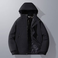 Winter Hooded Puffer Jacket Thickened Cotton Coat Stylish Loose Fit Casual Daily Wear