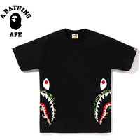 A BATHING APE BAPE-Side Camouflage Shark Men's Short Sleeved T-shirt