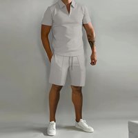 Polo Casual Loose Short Sleeve Shorts Tracksuit