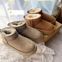 Designer Snow Boots Australia Mini Platform Boot Womens Tazz Slippers Tasman Slip-on Slides Winter Warm Booties Wool Suede  Skin Shoes Ankle Bootes
