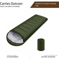 Envelope sleeping bag Outdoor camping sleeping bag Thickened hollow cotton winter sleeping bag