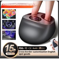Professional Foot Massager Heat Therapy Wireless Remote Control Large LCD Screen Negative Ion Silent Operation