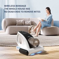 Household handheld wireless vacuum cleaner mite remover bedroom bedding cleaning supplies strong suction light bacteria