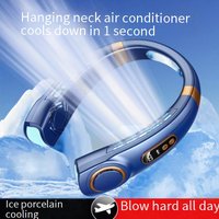 Neck & Handheld Dual Mode Fan – USB Rechargeable Bladeless Mini Fan (Ultra Quiet 45dB 360° Airflow Portable For Outdoor/Office)