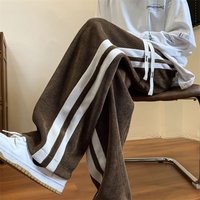 Clothing Spring Autumn Pants Corduroy High Street Ins Trend Sports All Match Straight Loose Trendy Brand Drape Casual Trousers