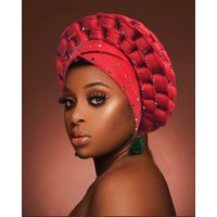 Muslim Hat Muslim Hijab Adjustable Space Layer Braid Hat Hot Drill African Hat Auto Gele Indian Hat Fashion