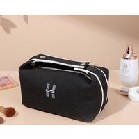 Portable waterproof canvas cosmetic bag high looking large capacity toiletry bag cosmetics internet celebrity portable solid storage bag
