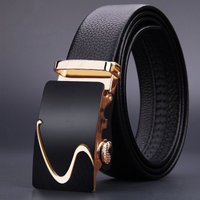 HOT Automatic Buckle Belt Genune High Quality Belts Leather Strap Casual Buises Jeans
