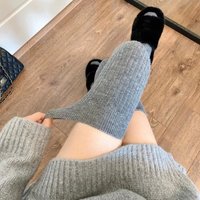 knee high pure desire spring summer gentle vertical striped thigh socks JK long stockings autumn
