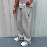 Women's Clothing Autumn And Winter American Gray Sports Pants Slim Loose Wide Leg Pants Label Sweatpants Trousers