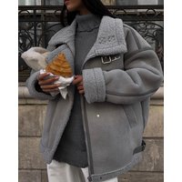 Design Splicing Street Motorcycle Wind Cotton padded Jacket