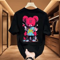 Men's clothing High-end Heavy Men's Short-sleeved Top Breathable Trendy Brand Soft All-match T-shirt Light Luxury Fashionable Short-sleeved Round Ne