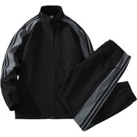 Autumn 2025 European-USA Style Fashion Tracksuits Men's Stand Collar Long Sleeve Zipper Sweatshirts + Sweatpants 2 Piece Casual Sport Sets M-4XL