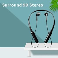 Wireless Bluetooth NeckHanging Stereo Noise Reduction Universal 5.0 Sports Headset Microphone