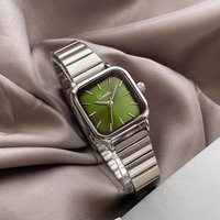 Women's Watches Women's Watch Steel Strap Watch Temperament Simple Small Green Table Student Green Small Square Table