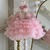 Girls‘ Fashionable Dresses For Little Girls, Fluffy Gauze Cake Skirts, Children’s Piano Performances, Catwalk Performances