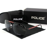 Police Polarized Sunglasses Uv Proof Large Frame Glasses Retro Frog Eyewear