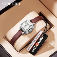 Sanda Ladies Watch Square Quartz Watch Fashion Simple Waterproof Women's Belt Watch