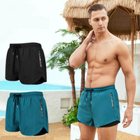 Swim Shorts Swimming Trunks Hot Spring Anti Embarrassment Loose Swimming Trunks Swimsuit Suit Double Layer Beach Pants Swimming Equipment
