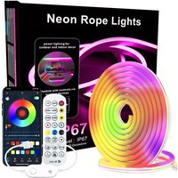 Home & Garden Offline Voice Neon Light RGB Smart Bluetooth Outdoor Light Flexible Modeling Light 30 Meters Set Stock
