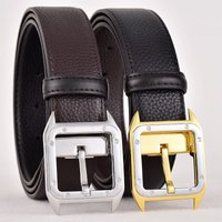 Fashion Cowhide Simple Luxury Pin Buckle Business Genuine Leather Versatile High end Casual Trouser Belt