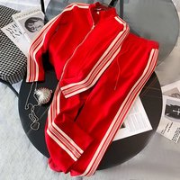 Clothing Leg Pants Sportswear Suits Autumn Winter Popular Casual Cardigan Sweater Running Two Piece Suit