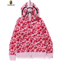 A BATHING APE ABC Camo Shark Full Zipper Double Layer Hoodie High Quality Pure Cotton Version SHARK FULL ZIP HOODIE MENS AND WOMEN