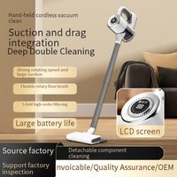 Powerful Cordless Vacuum Cleaner With Mop Function, 15KPA Strong Suction, Pet Hair Removal, Lightweight & Handheld For Home Cleaning, White