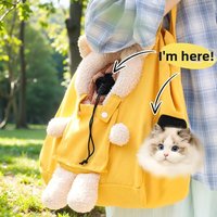 Portable Pet Backpack Cat Bag Dog Travel Shoulder Peeking Handbag Perfect Carrying Your Cat